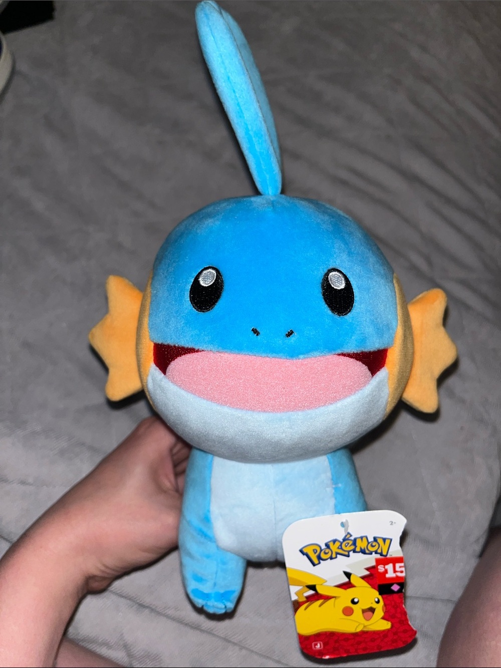 Pokemon Mudkip Plush - Blue, Orange, Pink